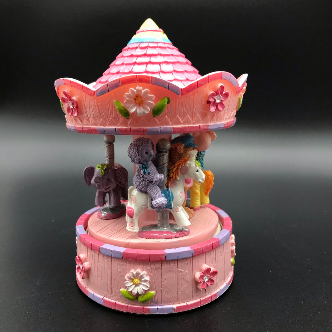Carousel Pink Bears Animals