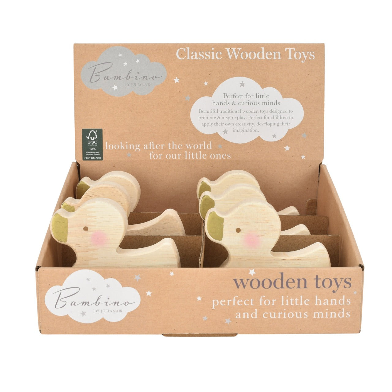 Bambino Wood Duck Push Toy Help your little one develop their coordination skills with one of these adorable wooden duck push toys. From BAMBINO BY JULIANA® - opening new eyes to a world of wonder.