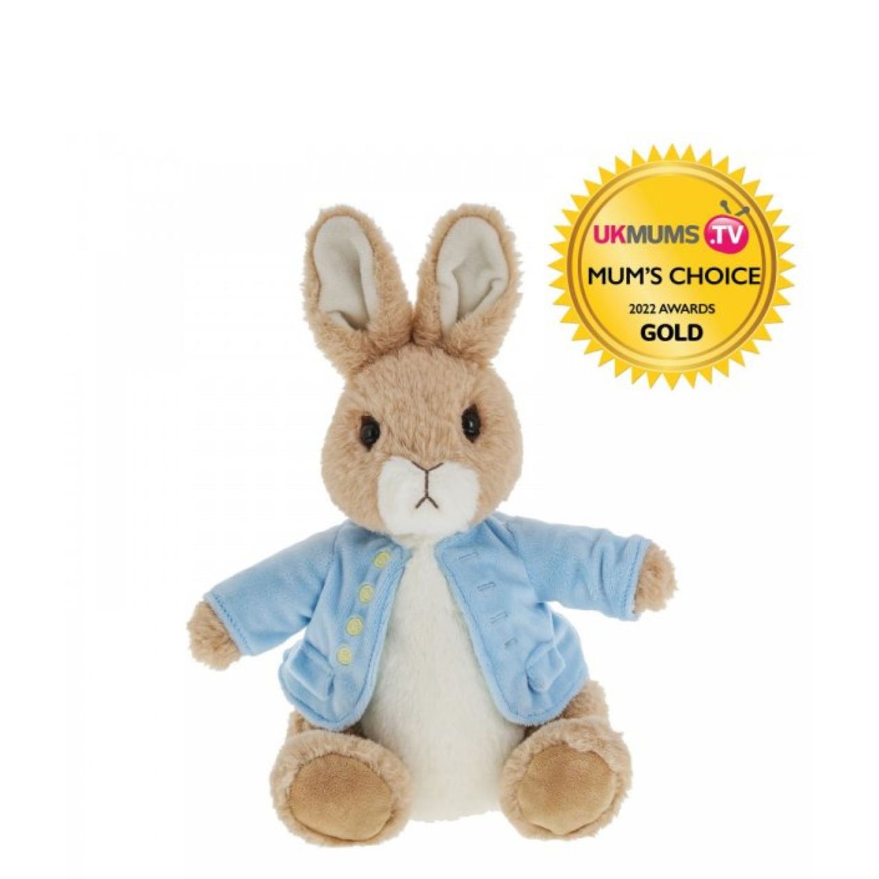Beatrix Potter Peter Rabbit Large This Peter Rabbit soft toy is made from beautifully soft fabric and is dressed in clothing exactly as illustrated by Beatrix Potter, with his signature blue jacket. The Peter Rabbit collection features the much loved characters from the Beatrix Potter books and this quality and authentic soft toy is sure to be adored for many years to come.
