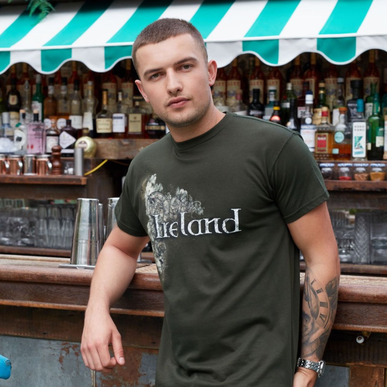 Bottle Green Celtic Ireland T-Shirt