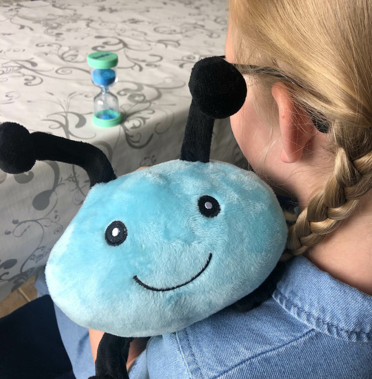 Tipperary Crystal The Irish Fairy Door - Calming Caterpillar  Weighted Soft Toy and Timer to Help Children to Take Control of Their Big Overwhelming Emotions.