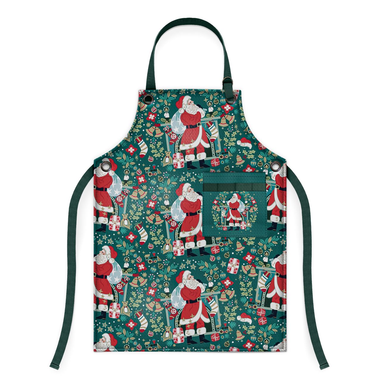Tipperary Crystal Christmas Apron - Santa with Sack - NEW 2022  Gather your loved ones for a holiday celebration to remember. Our Christmas Tableware is made to bring festive happiness to lunch, dinner and every meal in between. 