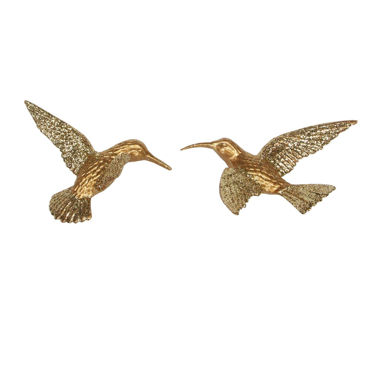 Gisela Graham Copper Hummingbird Christmas Hanging Ornaments