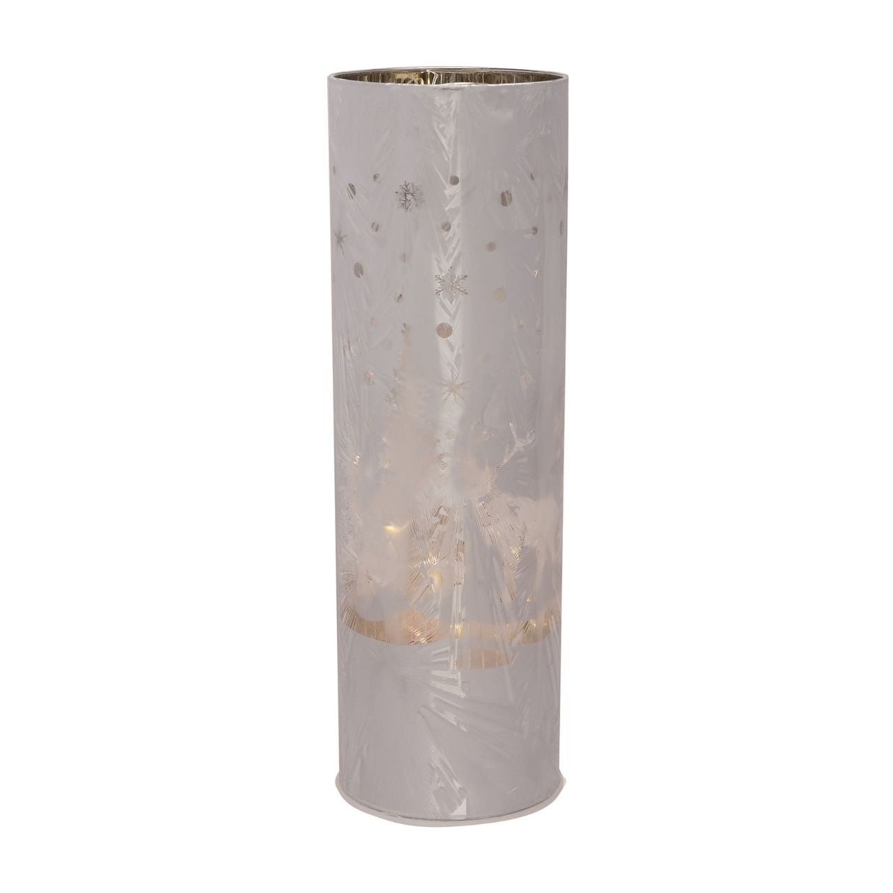 Christmas Frosted Haven Glass LED Tube Light Large A large glass LED tube light. This illuminating decoration is a delightful twist on the traditional this Christmas.