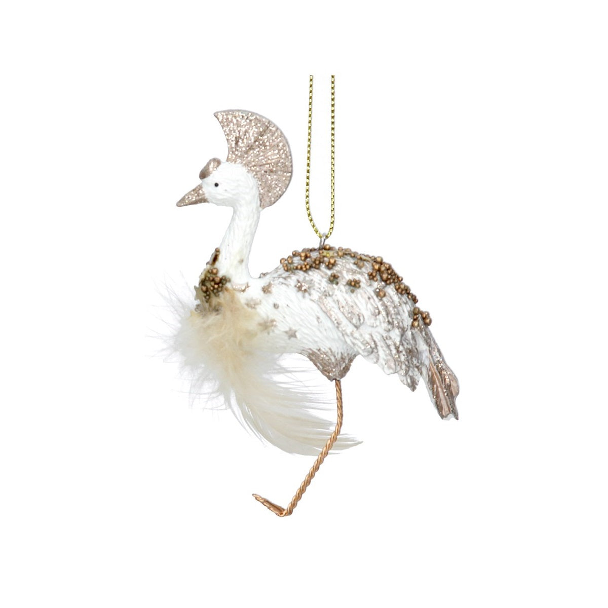 Gisela Graham Hanging Ornaments Cream Gold Resin - Crane Browse our beautiful range of luxury Christmas tree decorations, baubles & ornaments for your tree this Christmas.