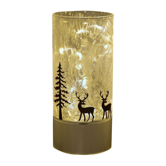 Medium Reindeer with Tree Christmas LED Light Tube  A medium reindeer with tree LED light tube.  This illuminating decoration is a delightful twist on the traditional this Christmas.