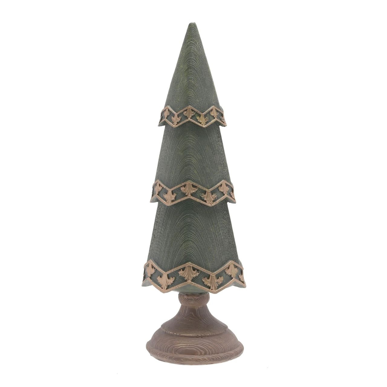 Christmas Scandi Tree in Polyresin A Christmas tree decoration. This elegant Christmas tree is brimming with Scandi influence and makes a welcome addition to Winter Wonderlands at home.