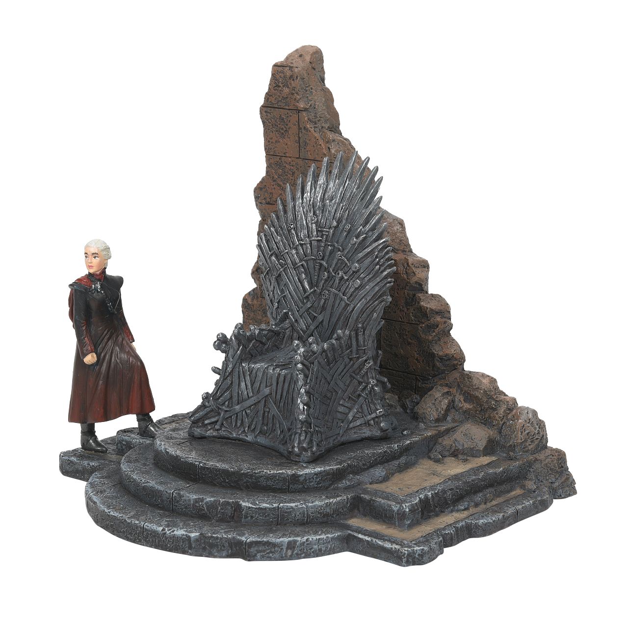 Dept 56 Daenerys Targaryen Figurine - Game of Thrones  Daenerys of the House Targaryen, the First of Her Name, Breaker of Chains and Mother of Dragons has been immortalised in this highly detailed figurine. Captured in this iconic scene from series 8 of Game of Thrones.