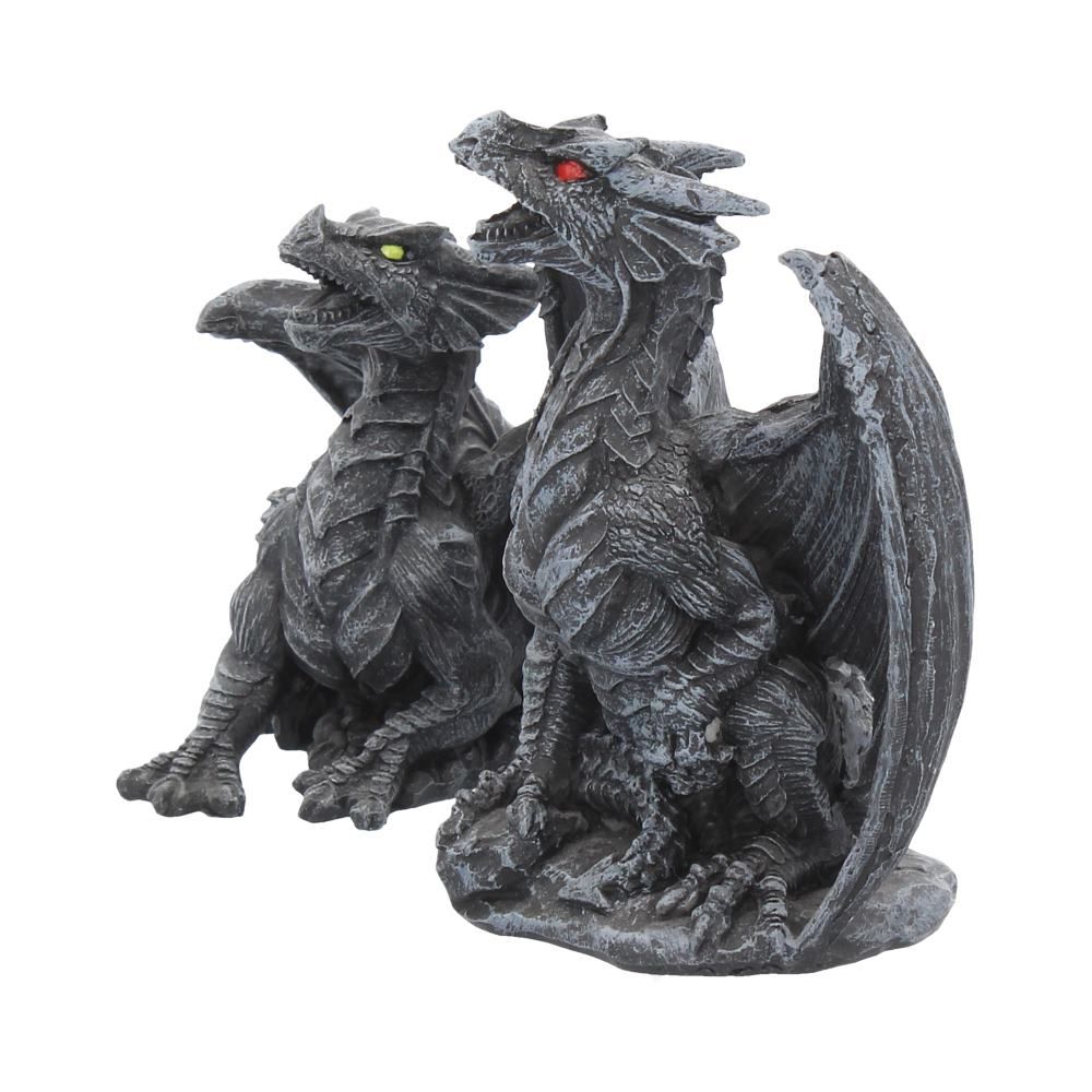 Nemesis Now Dark Fury Obsidian Dragon Figurines