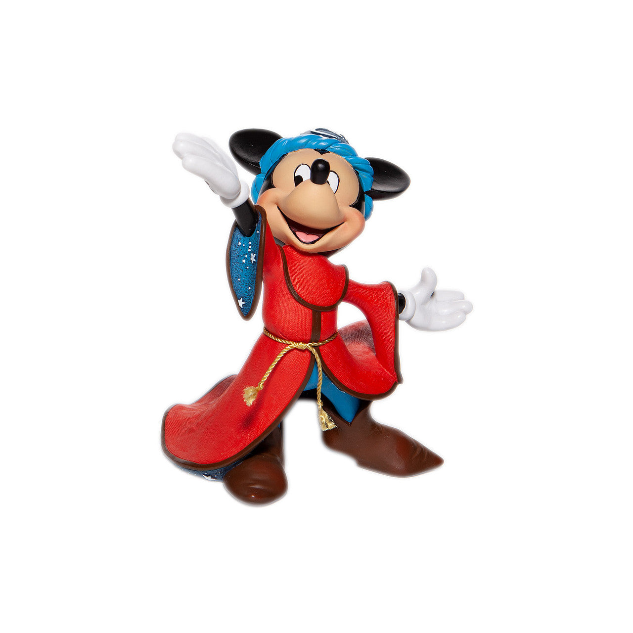 Disney Scorcerer Mickey Figurine Celebrating the 80th Anniversary of Walt Disney's masterpiece, Fantasia, Sorcerer Mickey receives the Couture de Force treatment in this striking figurine.