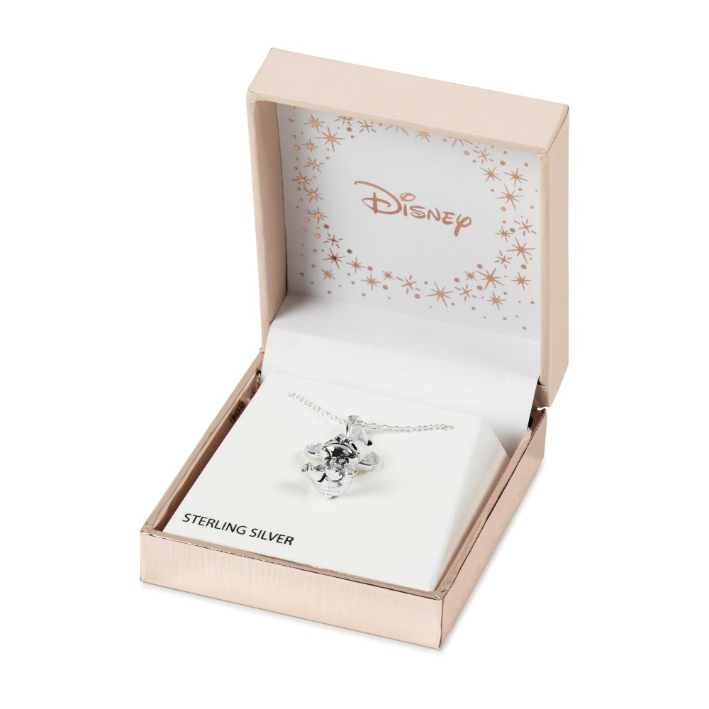 Disney Stitch Sterling Silver Pendant Peers Hardy Disney Stitch Sterling Silver Pendant This classic adorable pendant has a unique quality of playful Stitch silhouette. Trendy and fashionable design, the Disney Stitch Sterling Silver Pendant famous playful and loveable pose will add a chic, fun touch to any outfit.