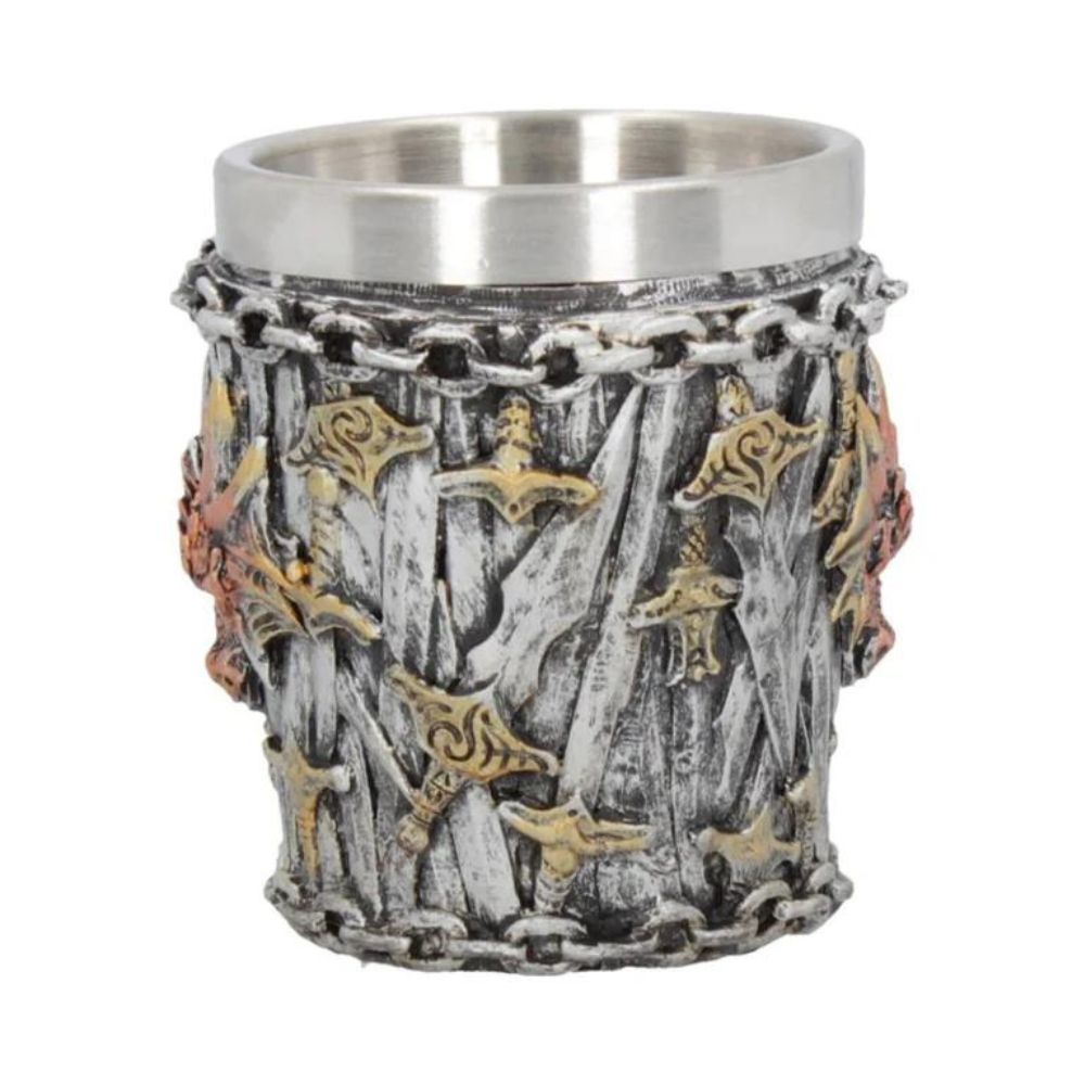 Nemesis Now - Dragon Kingdom Shot Glass Highly-detailed design. Hand-painted. Removable stainless-steel insert.