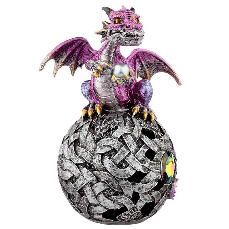 Elements Dragon Celtic LED Orb - Purple