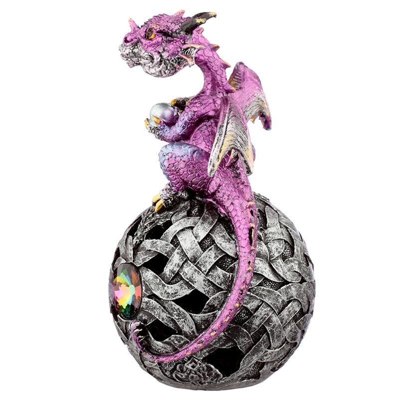 Elements Dragon Celtic LED Orb - Purple