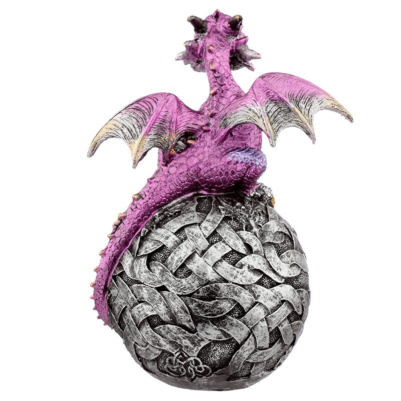 Elements Dragon Celtic LED Orb - Purple