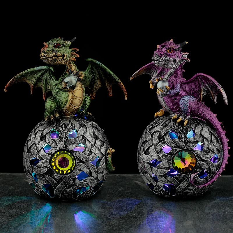 Elements Dragon Celtic LED Orb - Purple