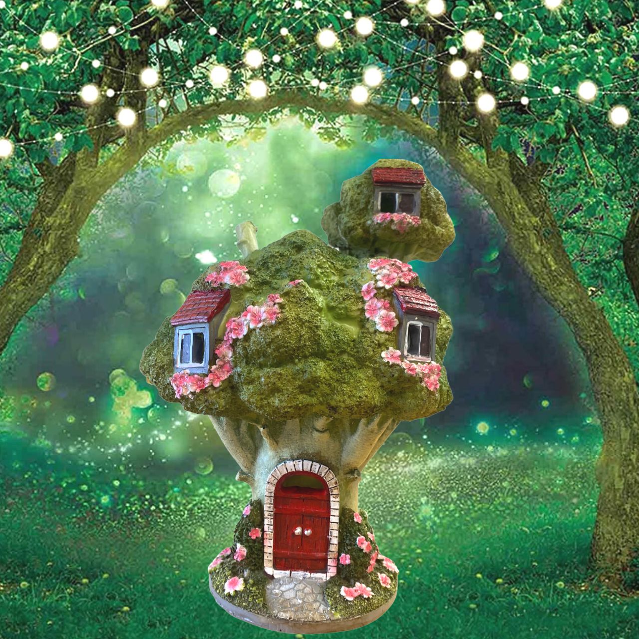Enchanté Garden Tree House With LED Lights