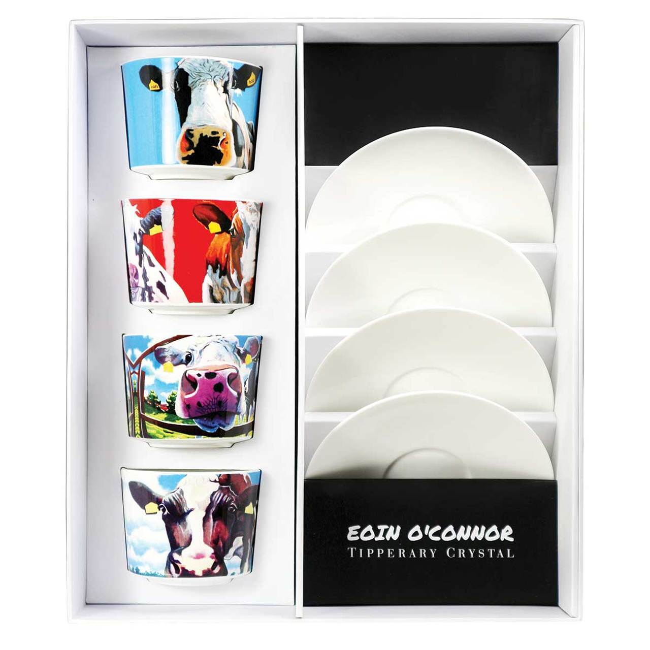 Eoin O'Connor Set Of 4 Cappuccino Mugs