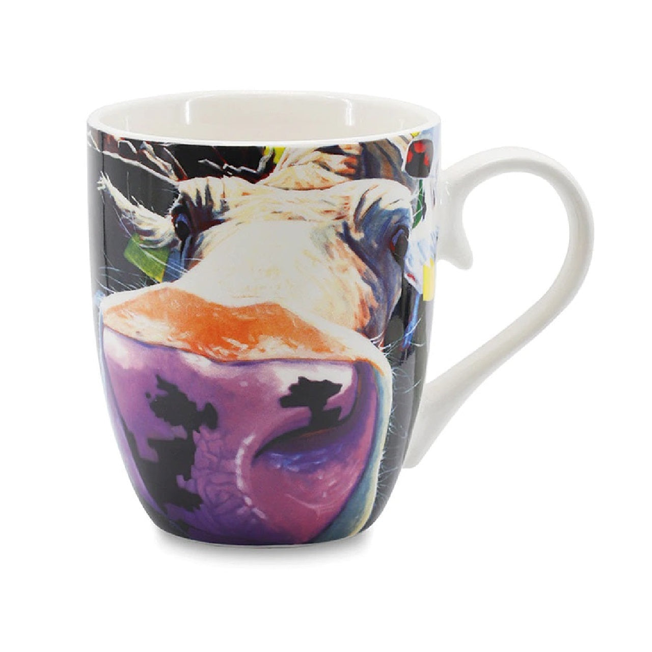 Eoin O'Connor - Gridlock Mug - NEW 2021  EOIN O’CONNOR’S eclectic style and striking use of colour makes his work instantly recognisable. While his command over scale and perspective is rooted in his architectural training, his passion remains firmly grounded in creating strikingly vibrant paintings which echo his unique view of Irish life.