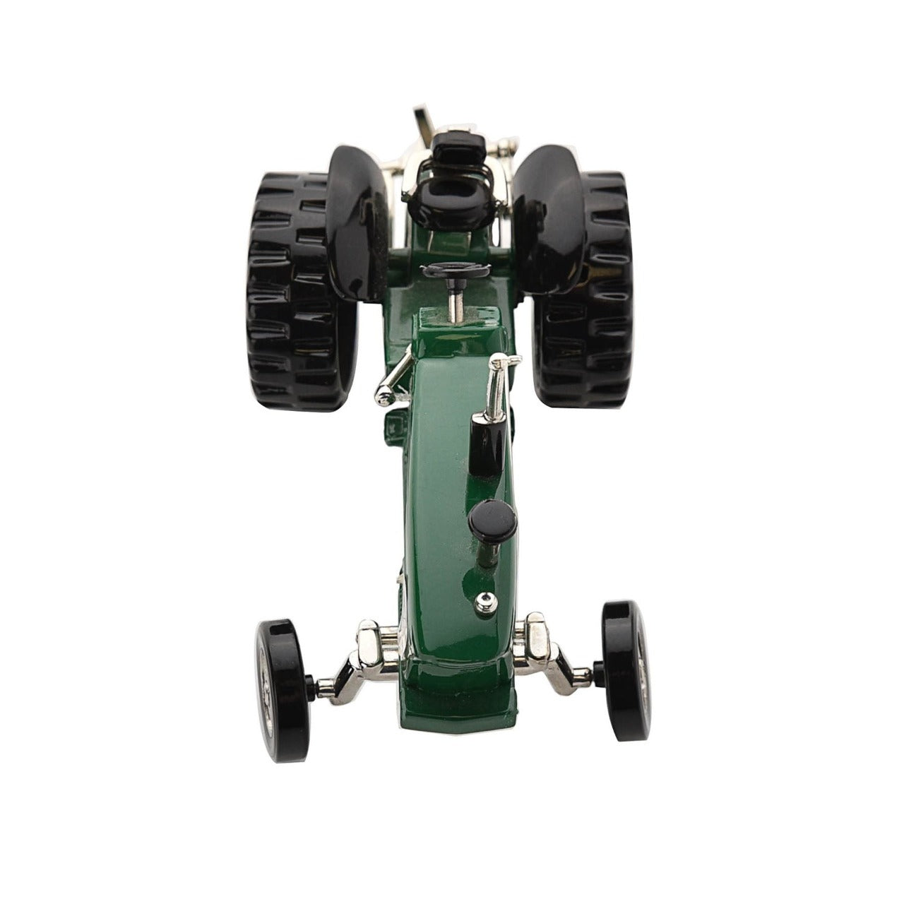 Miniature Clock Farmers Green Tractor by William Widdop Bring a unique and quirky touch to the home with this stylish miniature clock made with great attention to detail. The miniature tractor is a great gift for someone who has an interest in the farming world.