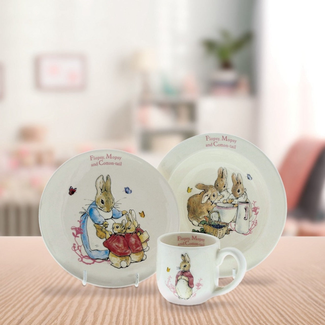 Flopsy, Mopsy & Cotton-tail Three-Piece Nursery Set