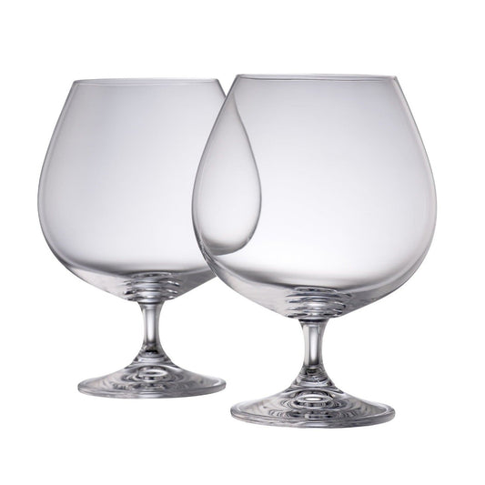 Galway Crystal Elegance Brandy Balloon Glass Pair