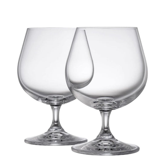 Galway Crystal Elegance Brandy / Irish Cream Liqueur Glass Pair  Looking for the perfect Brandy glass? Look no further we have the perfect after dinner glass for you. Our Elegance Brandy/Creme liqueur glass is known for its generous bowl size which allows the aromas and flavours to blossom and build inside so that the drinker gets an enhanced experience.