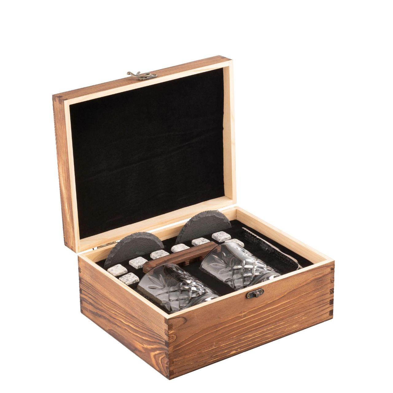 Renmore Wooden Boxed Whiskey Set by Galway Crystal  The Renmore wooden boxed whiskey gift set is the ultimate gift set for any whiskey enthusiast. All whiskey lovers will feel like they are the classiest whiskey drinker around with our stunning set.