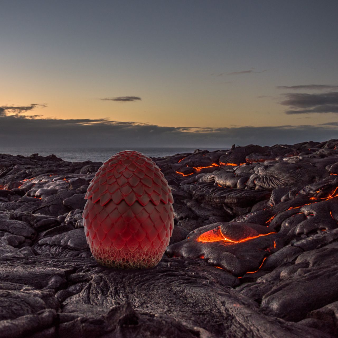 Department 56 Game of Thrones Dragon Egg Trinket Box Drogon is the last known Dragon in existence and the personal mount of Daenerys. Known for his black and red scale he strikes a terrifying and imposing presence. But you can forget that he came from something so small as this egg.