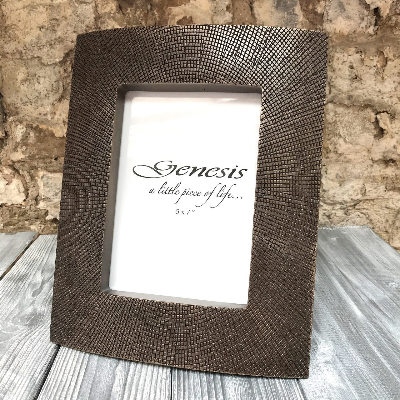 Genesis Georgia Picture Frame 7 x 5 in  Genesis Fine Arts has evolved into a much loved and world famous Irish brand to produce a striking range of handcrafted cold cast bronze sculptures.