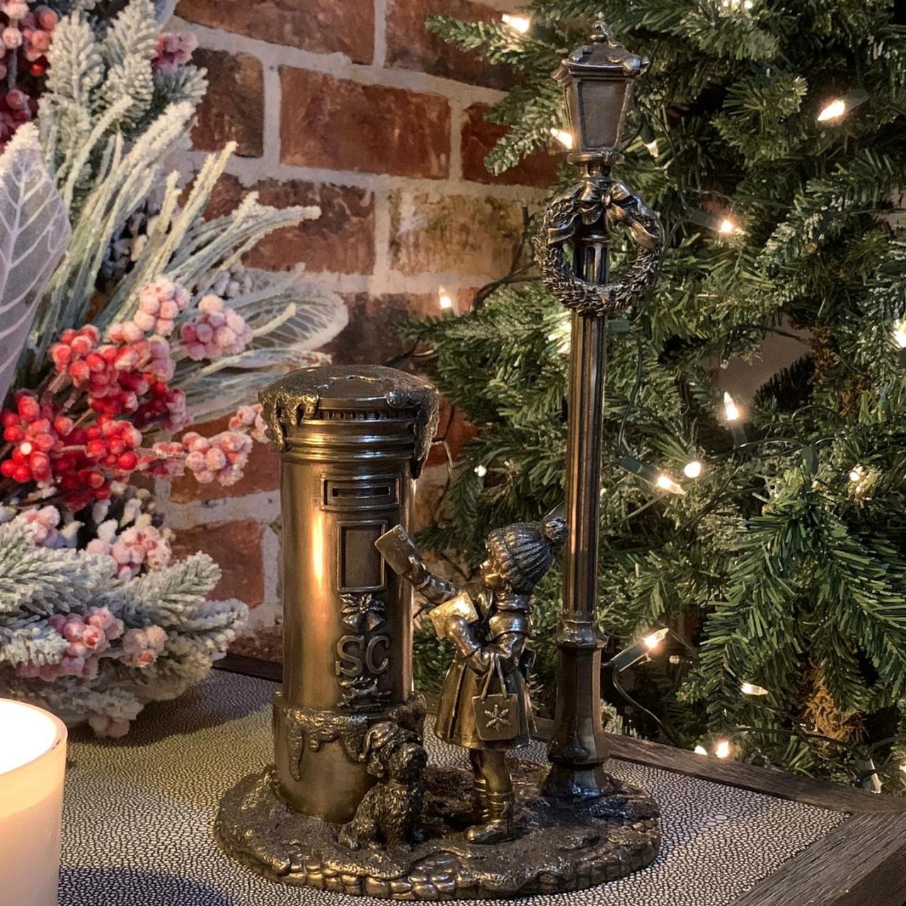 Genesis Letter To Santa A stunning ornament that is sure to bring festive cheer to your home. Genesis Fine Arts has evolved into a much loved and world famous Irish brand to produce a striking range of handcrafted cold cast bronze sculptures.