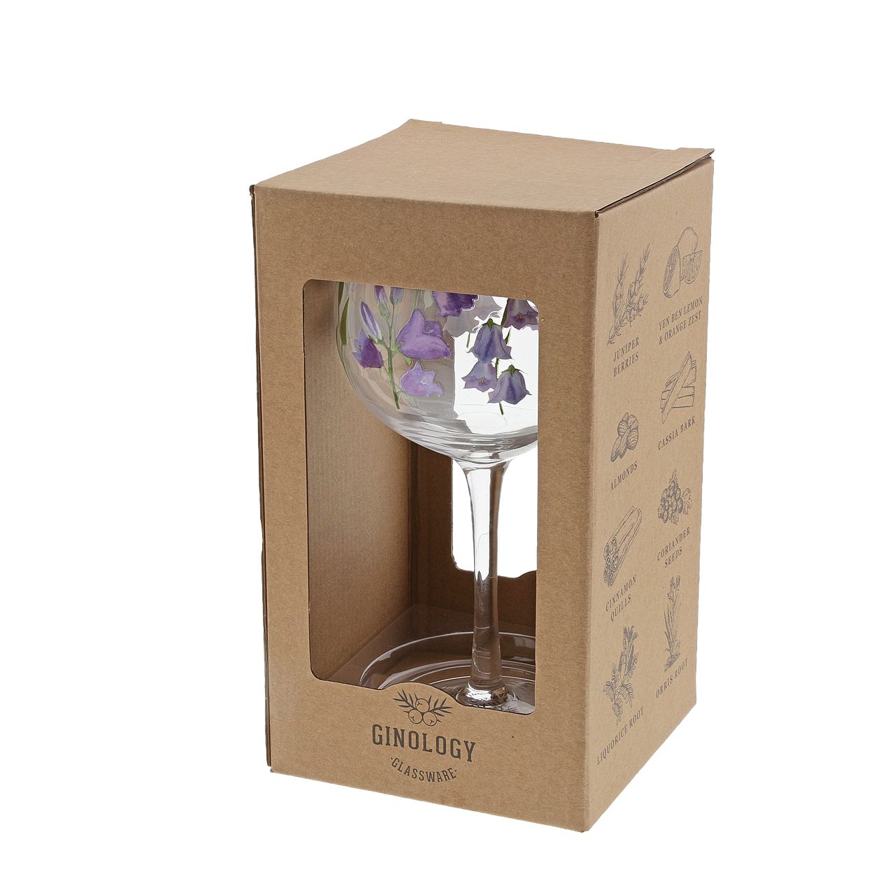 Ginology Bluebell Copa Gin Glass Beautiful in blue, this Bluebell Gin glass is perfect for your garden parties. We recommend pairing our Bluebell glass with a premium Gin and a floral tonic Garnish with pretty blue flowers to make your drink look even cuter.