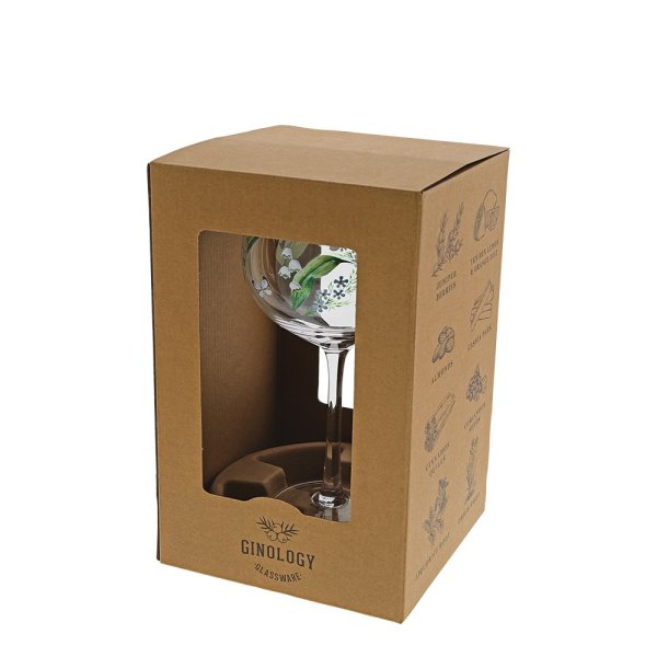 Ginology Lily of the Valley Copa Gin Glass Lily of the Valley represents youth and purity, but mainly happiness making our Lily of the Valley Copa Gin glass a great gift for a loved one, a pick me up gift, birthday or Christmas gift.