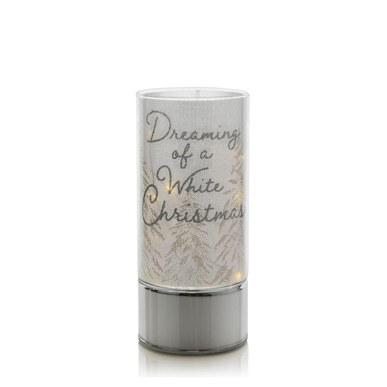 Glass LED Tube Light - Believe in the Magic 20cm A unique way to welcome some light into your home this Christmas, this glass LED tube light features a delightful 'Believe in the Magic' design that is sure to impress your friends and family.