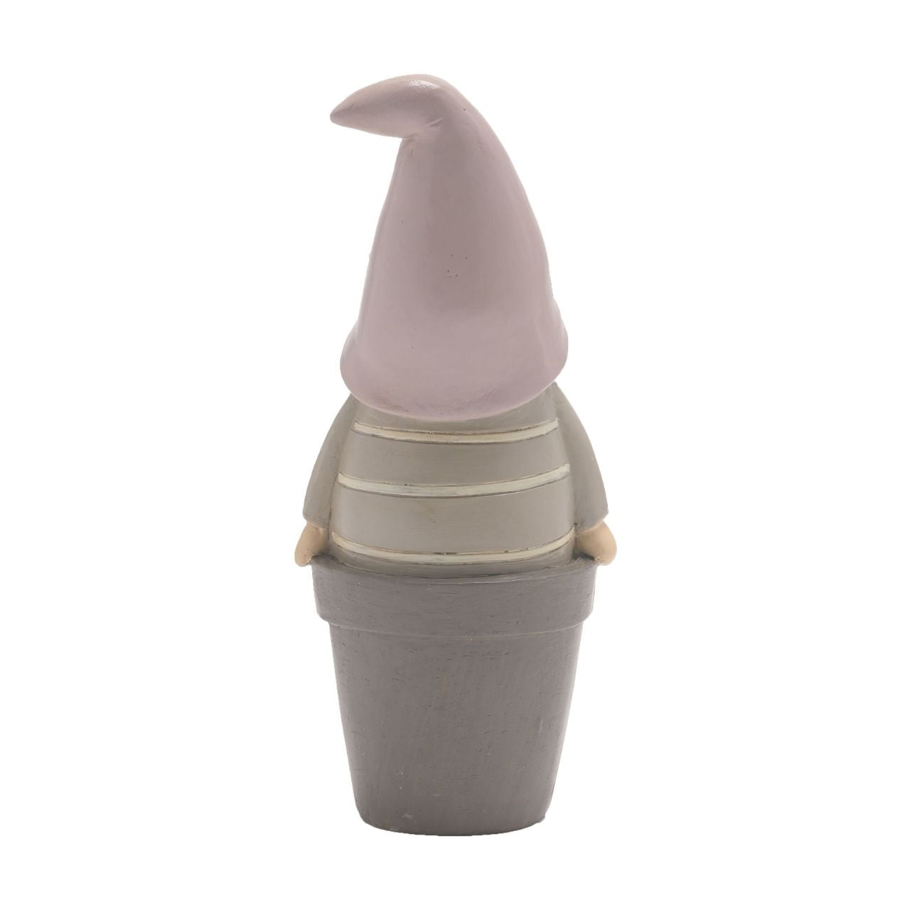 This fun-filled decoration will raise smiles and add character to gardens. The hand painted resin garden decoration depicts a loveable gonk sitting upon a flowerpot that displays the word ‘Grow’ across the front. It showcases beautiful colouring throughout and offers versatile display options around the garden.