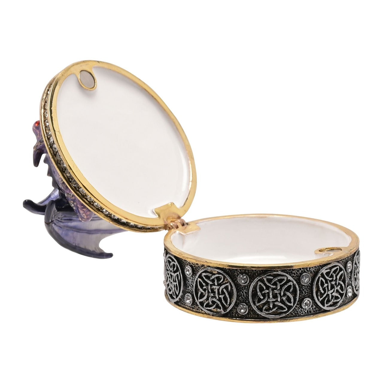 Gothic Purple Dragon Jewllery Box A gothic purple dragon jewellery box by THE SEASONAL GIFT CO®. This majestic jewellery box captures the mythical world of dragons for those obsessed with fantasy.