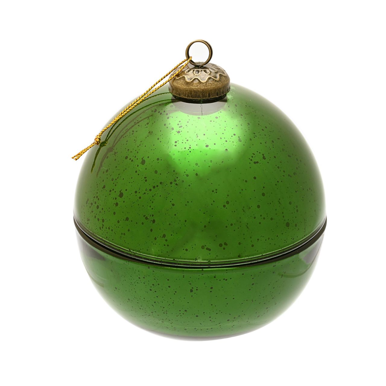 Green Holly & Fir Tree Fragranced Glass Bauble Candle A Holly & Fir Tree fragranced glass bauble candle. This aromatic candle makes an eye-catching addition to homes during the festive season.