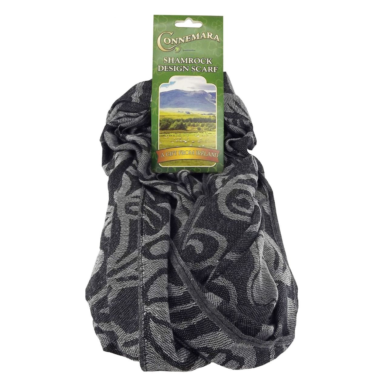 J. C. Walsh & Sons Grey Black Pashmina Scarf