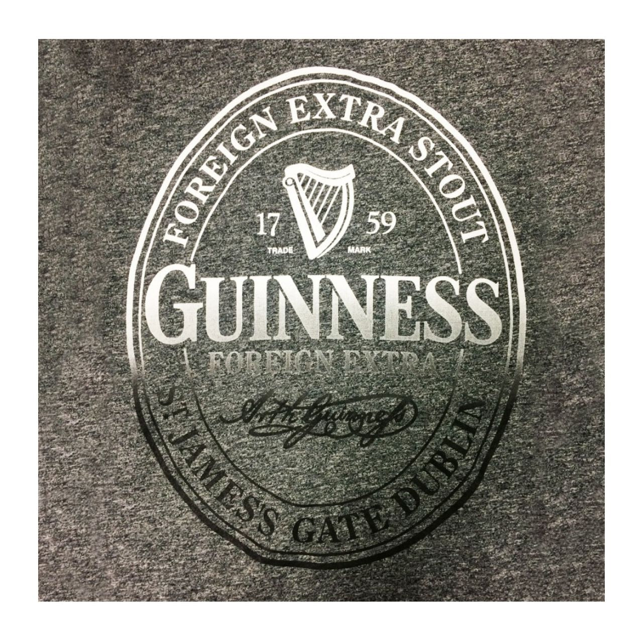 Grey Guinness Grindle Stamp T-Shirt