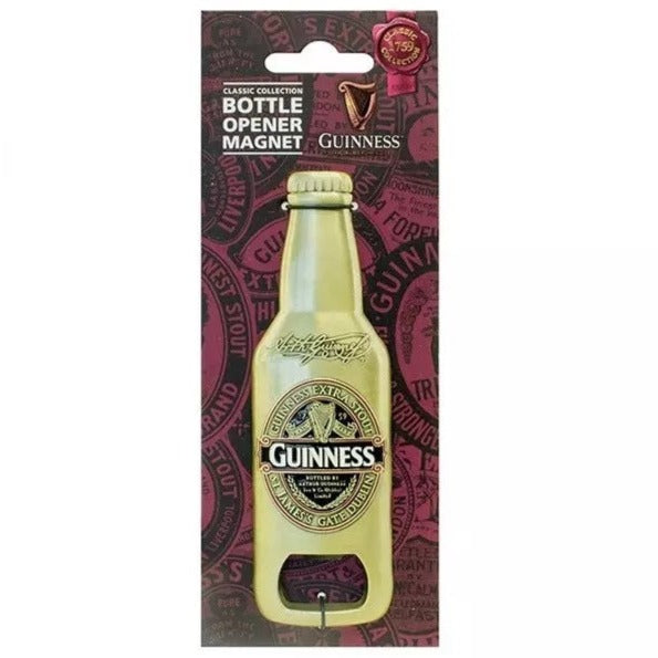 Guinness Gold Bottle Opener Magnet Red     Guinness Official Merchandise