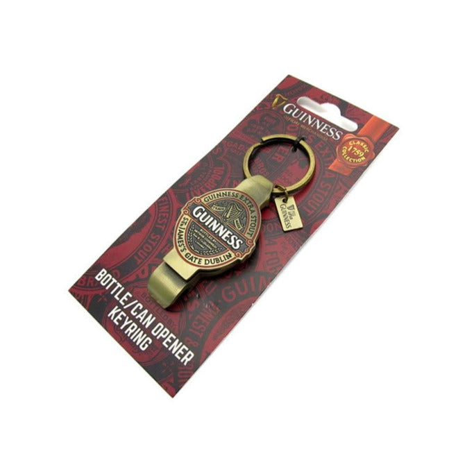 Guinness Ruby Red Classic Collection Label Bottle Opener Keyring Classic Collection Guinness Official Merchandise
