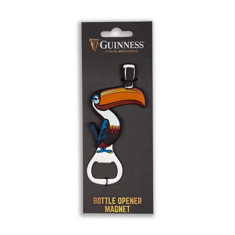 Guinness Toucan Bottle Opener Fridge Magnet  Guinness Official Merchandise