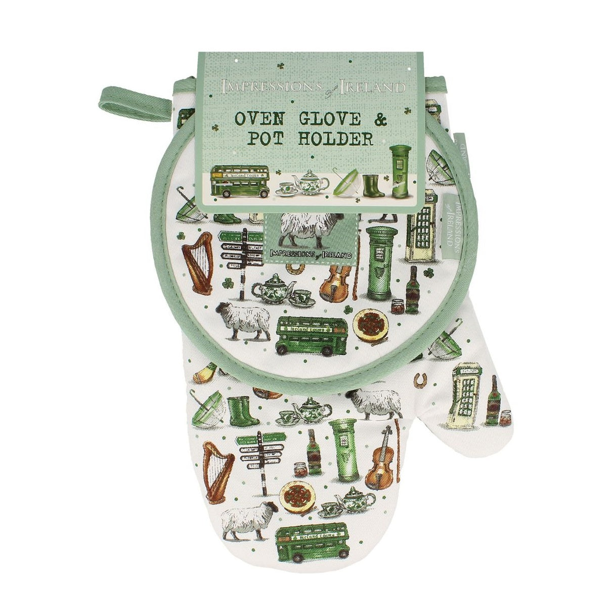 Impressions of Ireland Oven Glove & Pot Holder