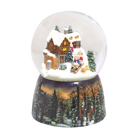 Musicboxworld Snow Globe Sledge Snow globe is a beautiful Christmas decoration that is treasured by people of all ages that captures the the magical moments of Christmas.
