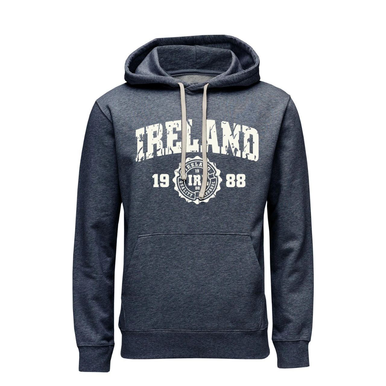Cara Craft Ireland Navy Hoodie - 70% cotton, 30% polyester - Crew Neck - Designed And Printed in Ireland By Cara craft - Machine Washable