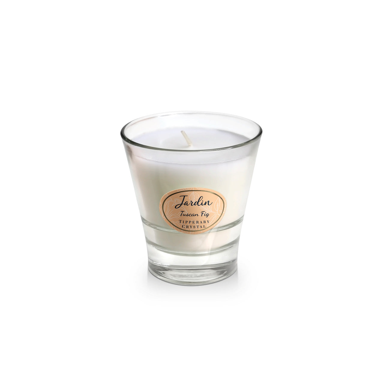 The new Jardin Candle Collection from Tipperary Crystal. Our luxurious range of fragranced candles are hand poured and hand finished using a natural blend of wax and a lead-free cotton braided wick to ensure a clean, toxin-free burn in your home. Each fragrance is made using the essence of essential oils and has a maximum of 40-45 hours burn time.