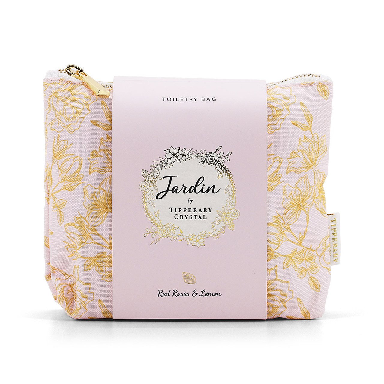 Tipperary Crystal Jardin Toiletry Bag Set Red Roses & Lemon NEW 2021 142763