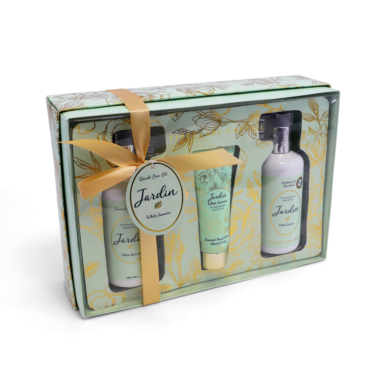 Tipperary Crystal Jardin White Jasmine Pump Handwash, Tube & Pump Handcream