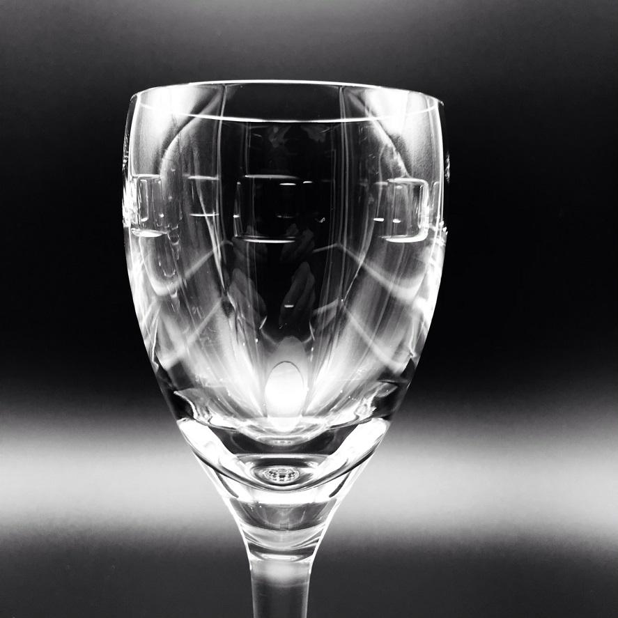 John Rocha Geo White Wine Glass Hat Box