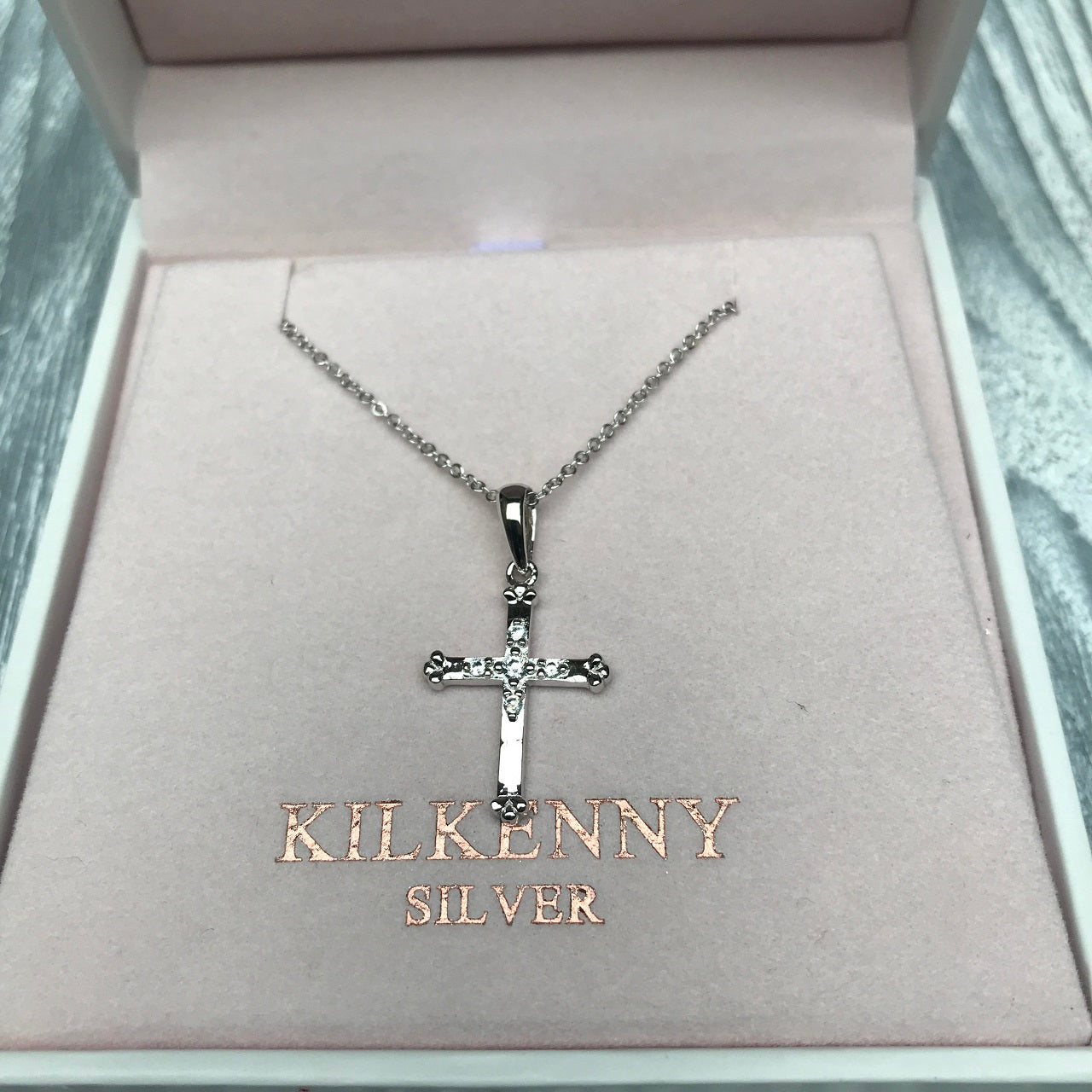 Kilkenny Silver Sterling Silver Cross with CZ Stones Confirmations and Communions Day is a big event and its a real family event, browse our jewellery for the ideal personal gift.